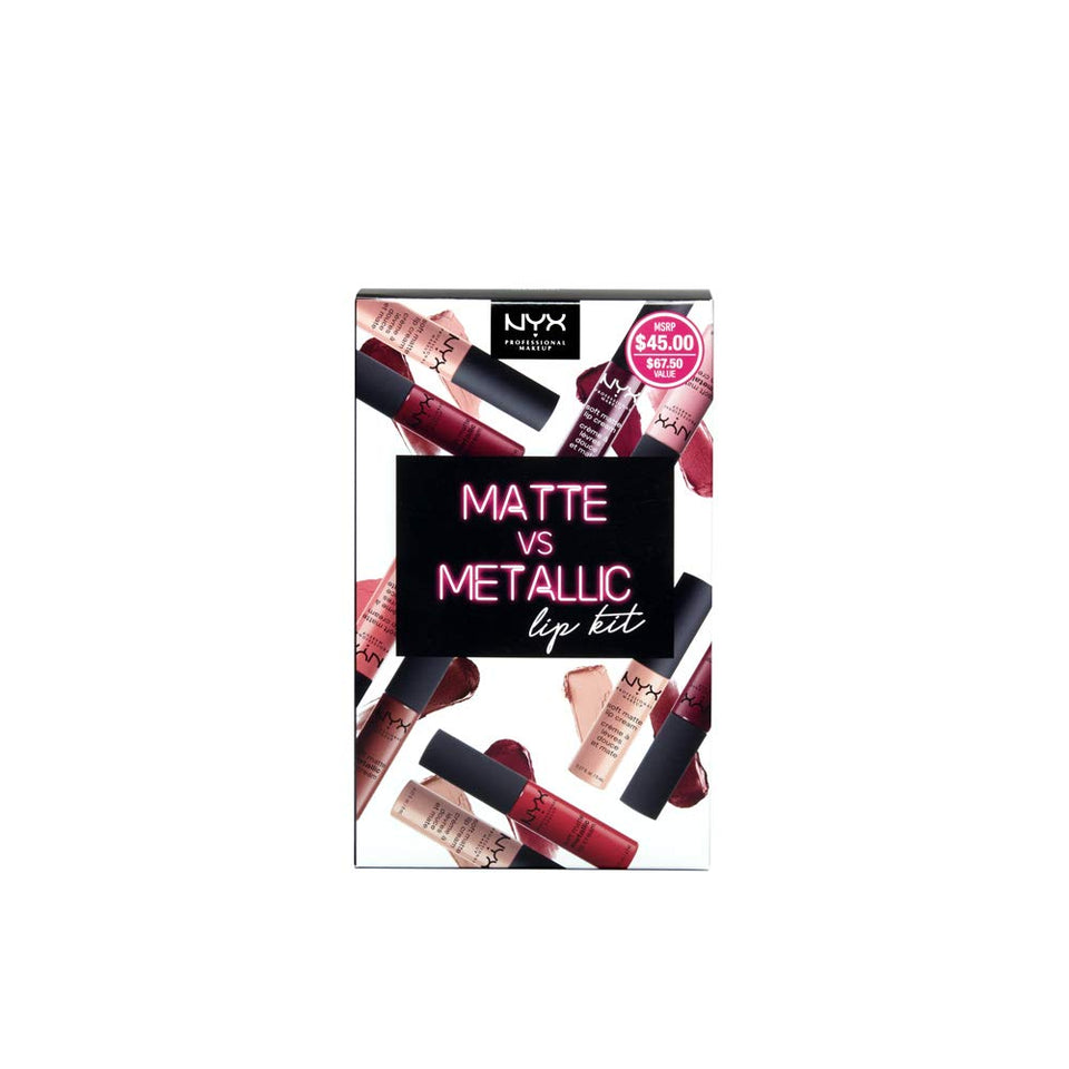 Pintalabios de maquillaje profesional NYX suave mate, 10-Piece Lipstick Set, 29,57ml