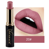 Hennta Matte Nude Lipstick Set, 12 Colores Impermeable, Larga duración, Brillo de Labios, Antiadherente, Taza, lápiz Labial líquido
