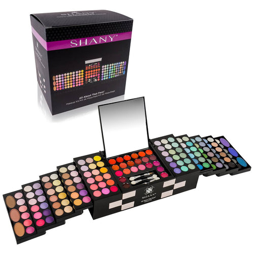 Shany 'All About That Face' Kit de maquillaje – todo en uno – Sombras de ojos, colores de labios y más