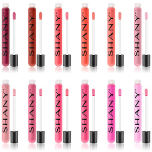 Shany The Wanted Ones - Juego de 12 brillos de labios con aloe vera y vitamina E