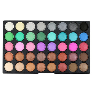 MagiDeal Favorable Gama de Colores Mate de Fundación Blusher Sombreador de Ojos Reflejo de Maquillaje + 10 Piezas Cepillos Cara Contorno de Labios Sombra de Ojos + Soplo de Polvo