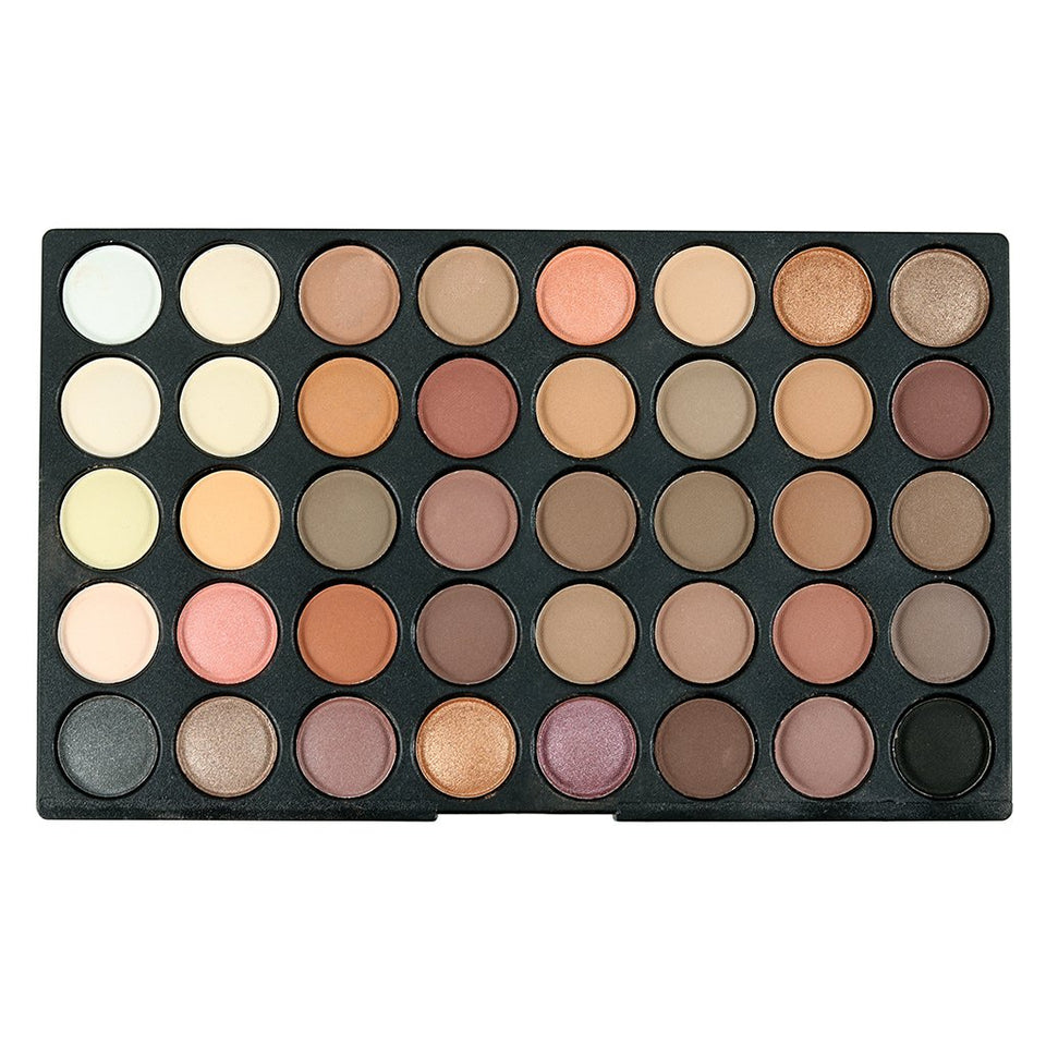 MagiDeal Favorable Gama de Colores Mate de Fundación Blusher Sombreador de Ojos Reflejo de Maquillaje + 10 Piezas Cepillos Cara Contorno de Labios Sombra de Ojos + Soplo de Polvo