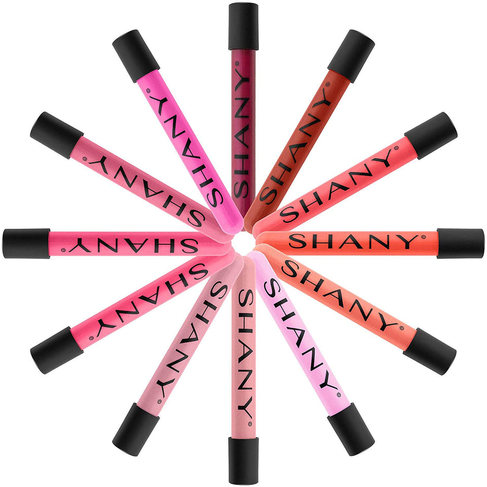 Shany The Wanted Ones - Juego de 12 brillos de labios con aloe vera y vitamina E