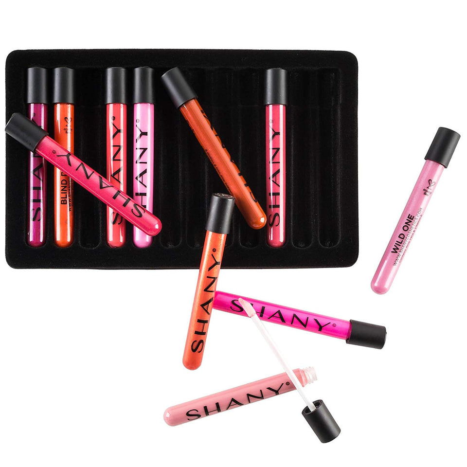 Shany The Wanted Ones - Juego de 12 brillos de labios con aloe vera y vitamina E