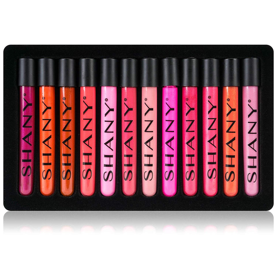 Shany The Wanted Ones - Juego de 12 brillos de labios con aloe vera y vitamina E