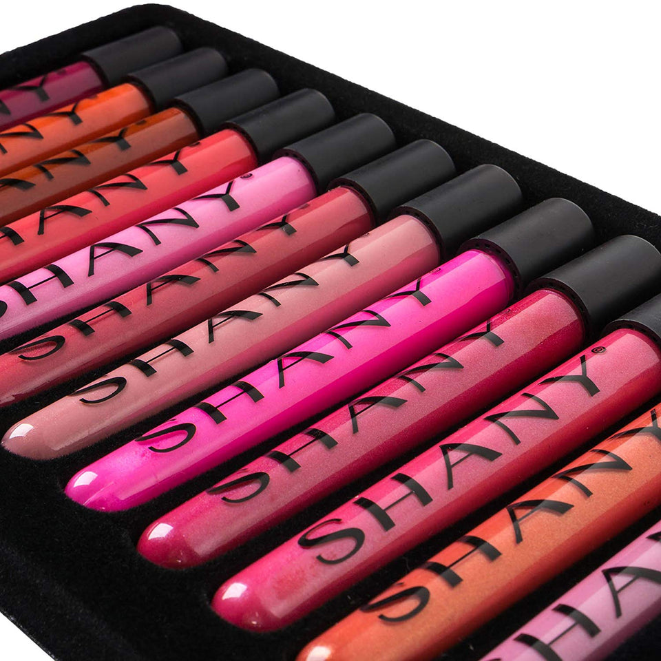 Shany The Wanted Ones - Juego de 12 brillos de labios con aloe vera y vitamina E