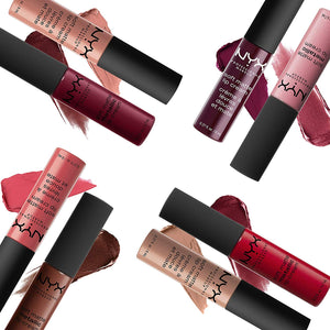 Pintalabios de maquillaje profesional NYX suave mate, 10-Piece Lipstick Set, 29,57ml